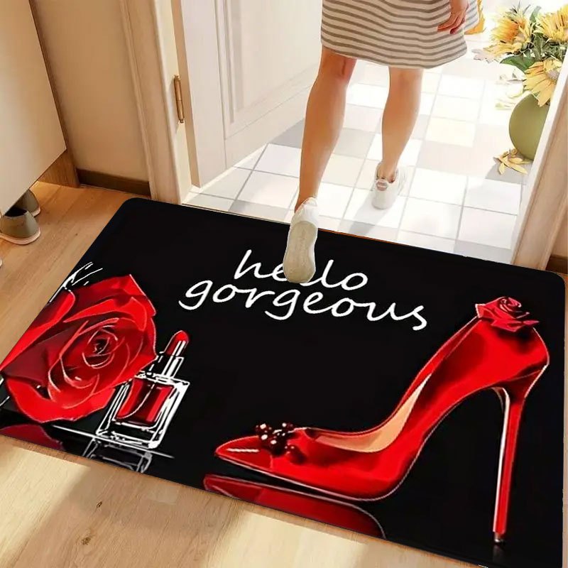 Home Made Bathroom Vanity - Alfombra de entrada antideslizante con estampado