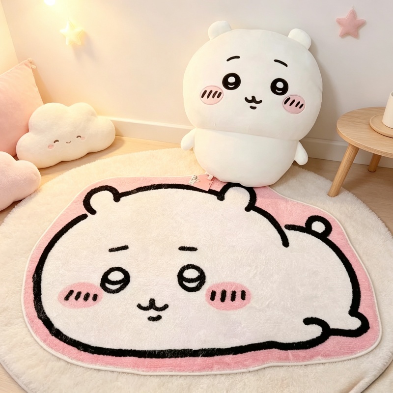 Home Goods Bathroom - Alfombra de Dibujos Animados de Chiikawa,