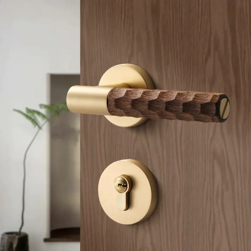 Home Hardware Bathroom Accessories - Manija de puerta de madera, cerradura