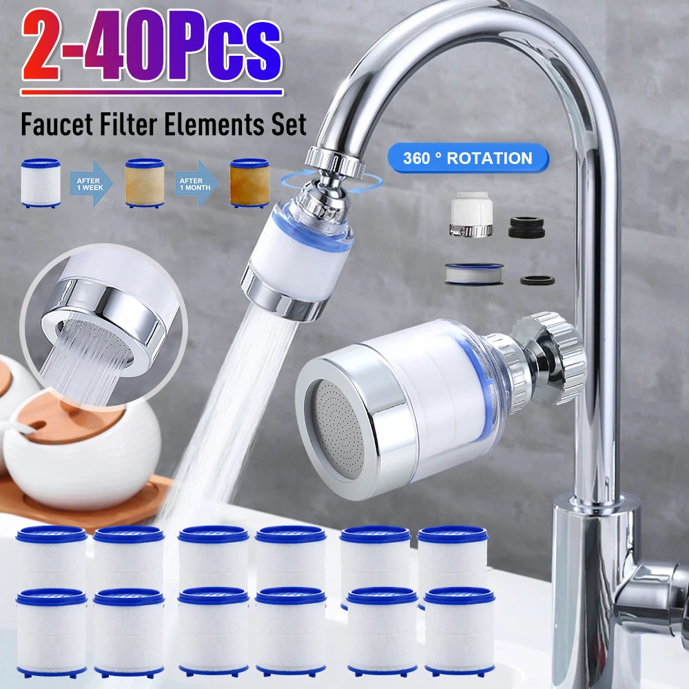Home Bathroom Water Filter - Elemento Filtrante para Grifo, Purificador de