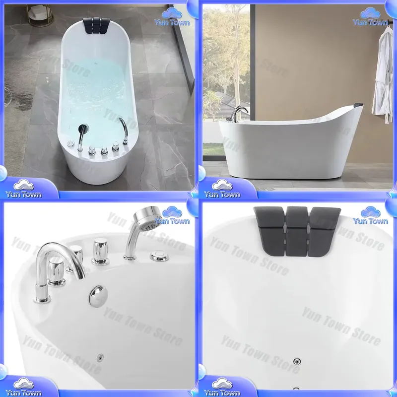 Jet Home Bathroom - Bañera Moderna con Hidromasaje y Chorros