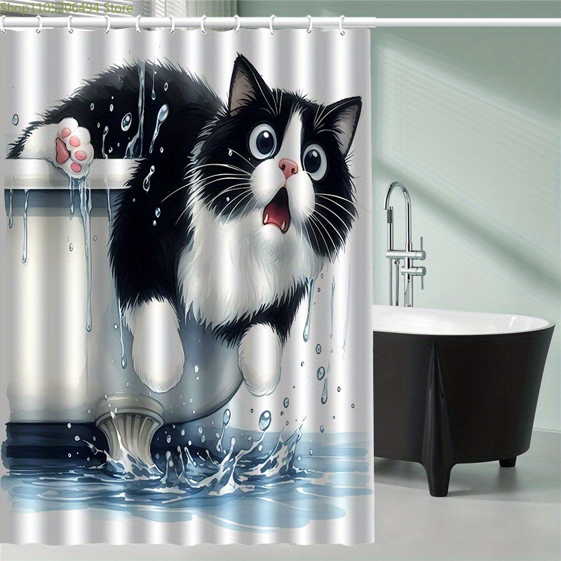 Home Bathroom Ideas - Divertida Cortina de Ducha con Diseño