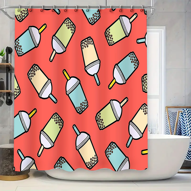 Home Bathroom Ideas - Cortina de Ducha Única con Diseño