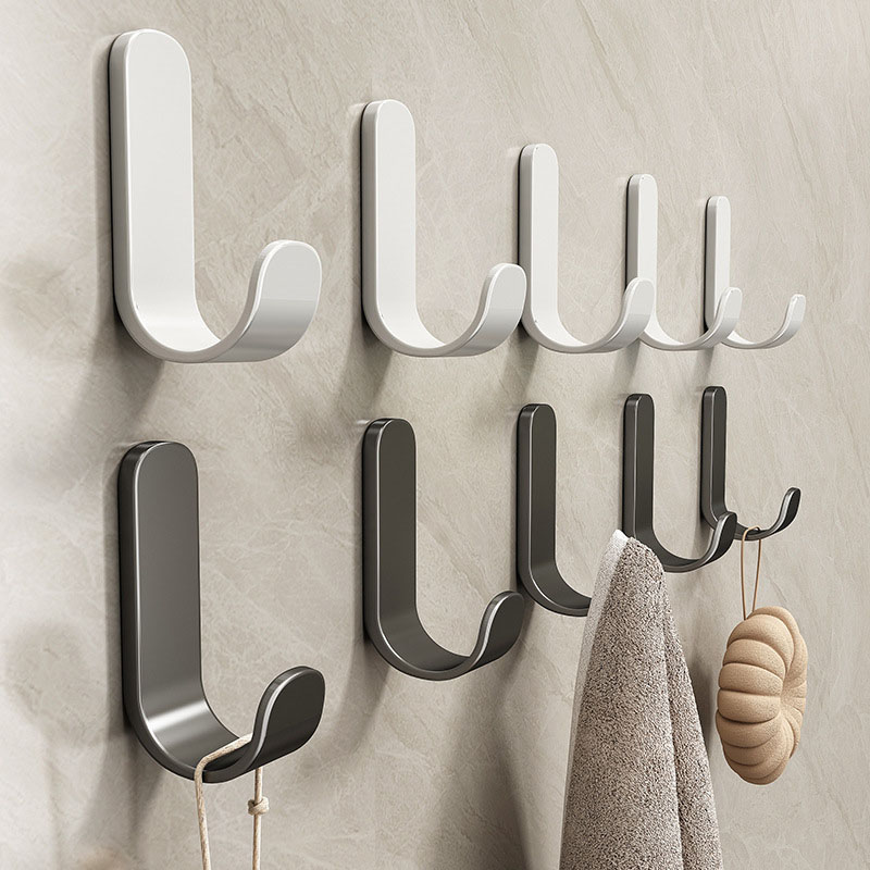 Home Bathroom Door - Ganchos de pared fuertes autoadhesivos, gancho