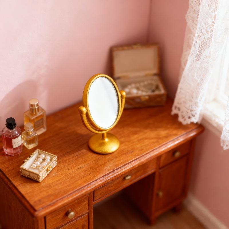 1 Pieza de Espejo Retro en Min - Home Bathroom Model reseña y precio