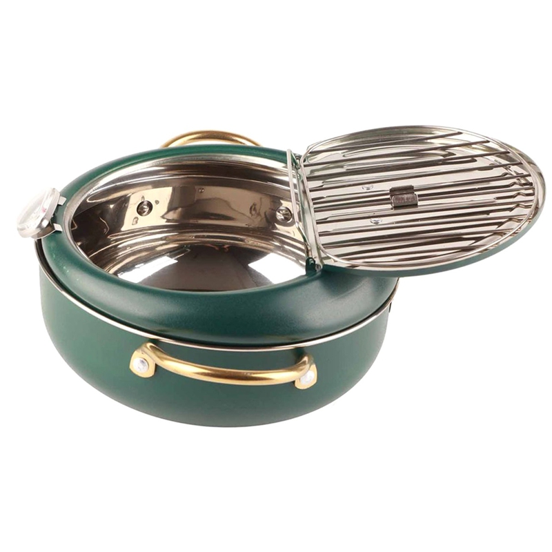 Olla para freír con termómetro - Home Kitchen & Bathroom reseña y precio