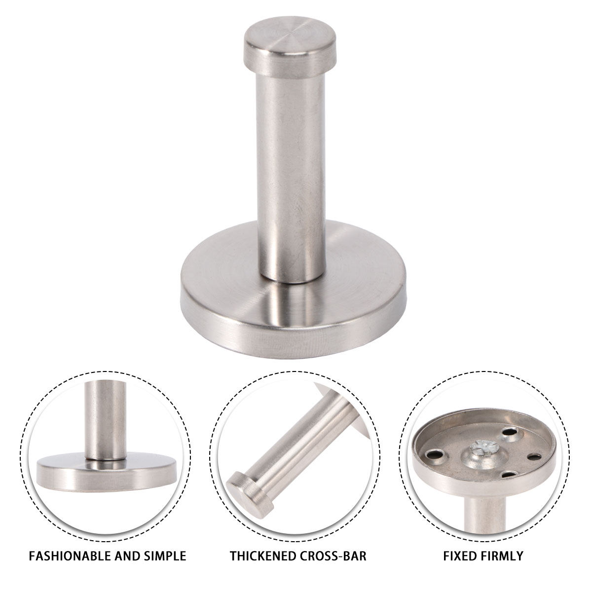 6 Ganchos Metálicos de Acero I - Home Design Bathroom reseña y precio