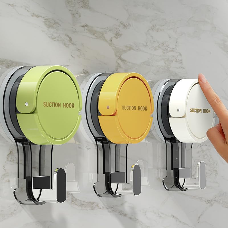 Ganchos de succión fuertes sin - Home Bathroom Door reseña y precio