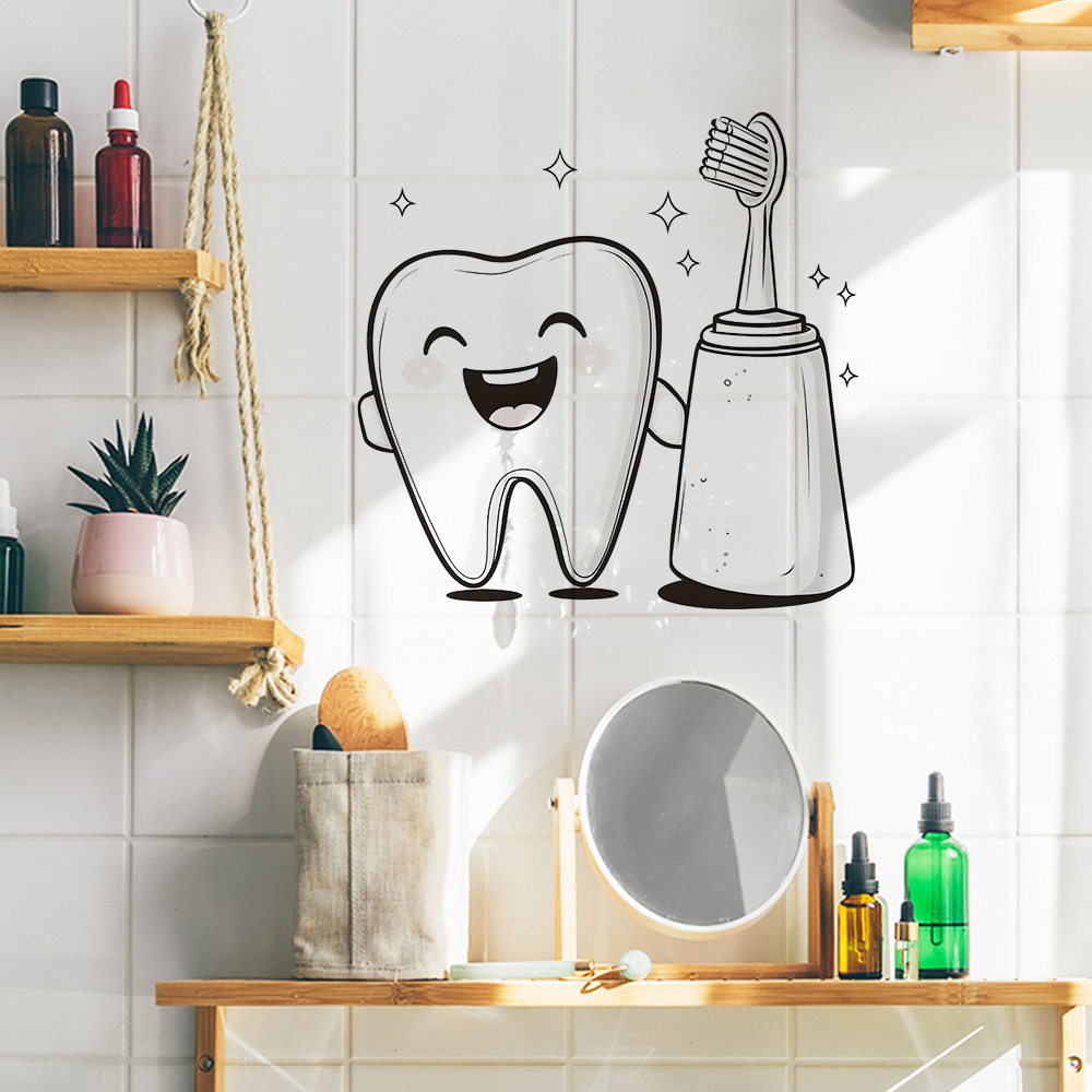 Pegatina de pared con diseño d - Jet Home Bathroom reseña y precio
