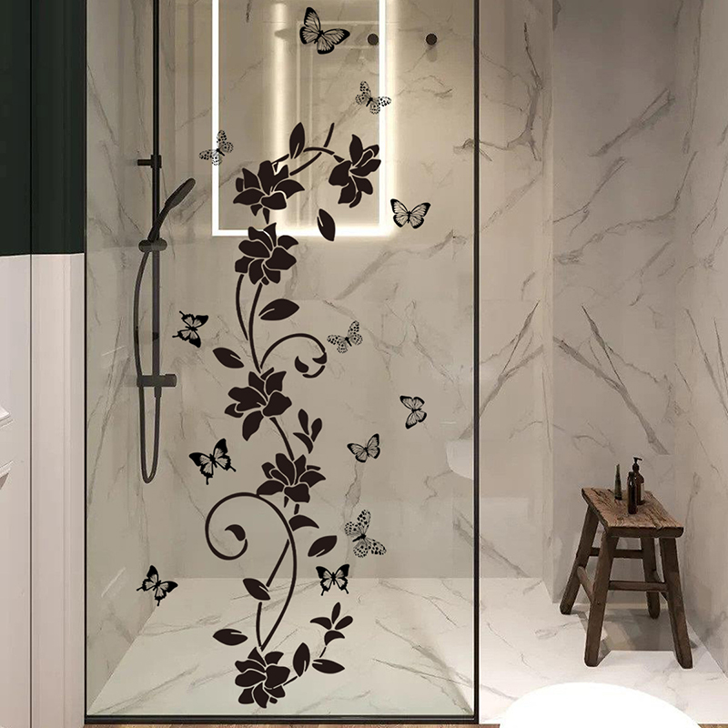 Pegatina de espejo de vidrio c - Jet Home Bathroom reseña y precio