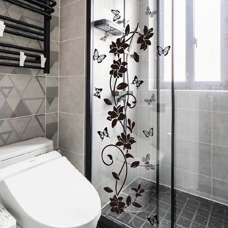Pegatina de espejo de vidrio c - Jet Home Bathroom reseña y precio