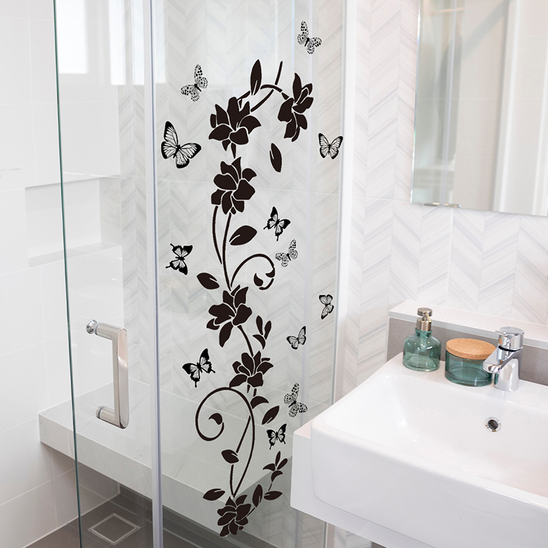 Pegatina de espejo de vidrio c - Jet Home Bathroom reseña y precio