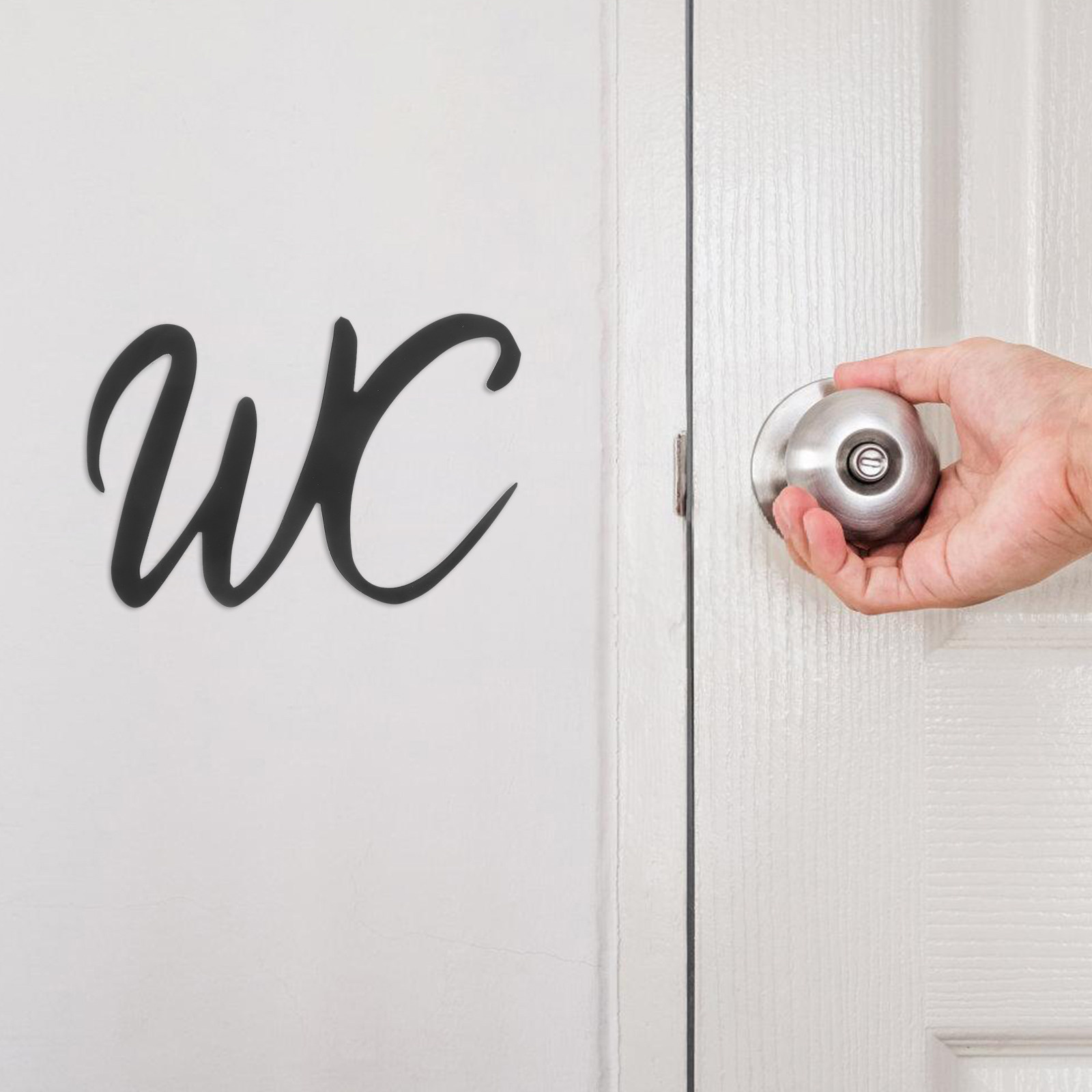 Letrero para baño, letrero par - Home Bathroom Door reseña y precio