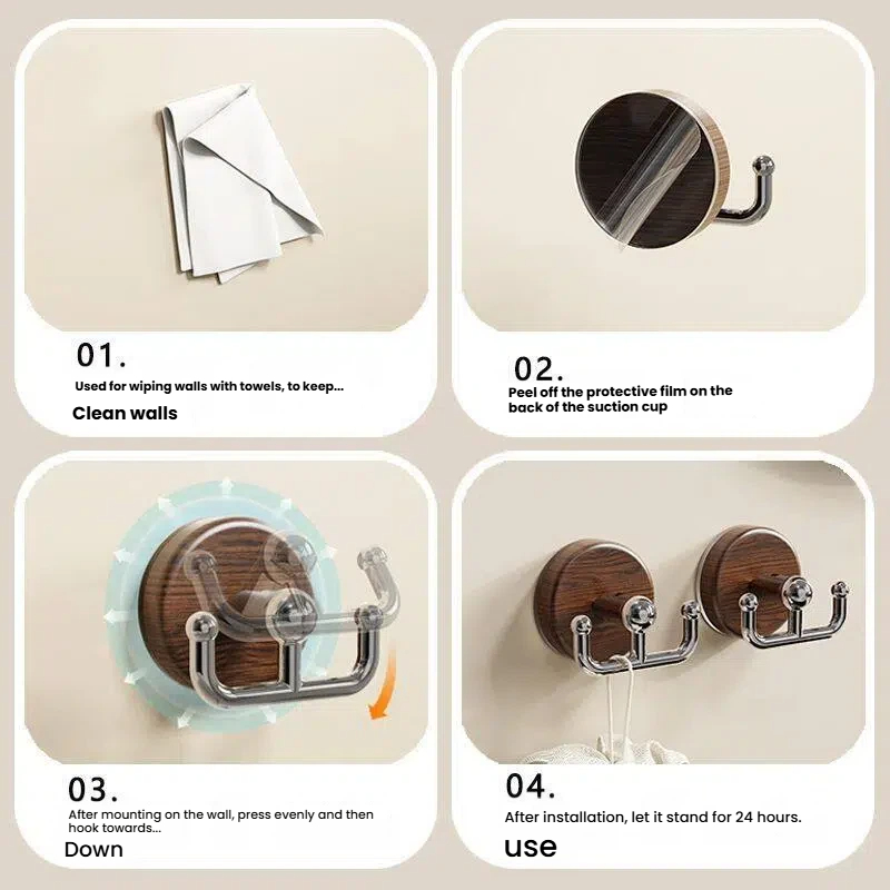 Ganchos de succión de imitació - Home Bathroom Door reseña y precio