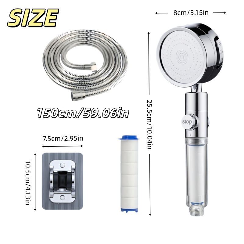 Ducha de Mano con Ventana de F - Home Bathroom Water Filter reseña y precio