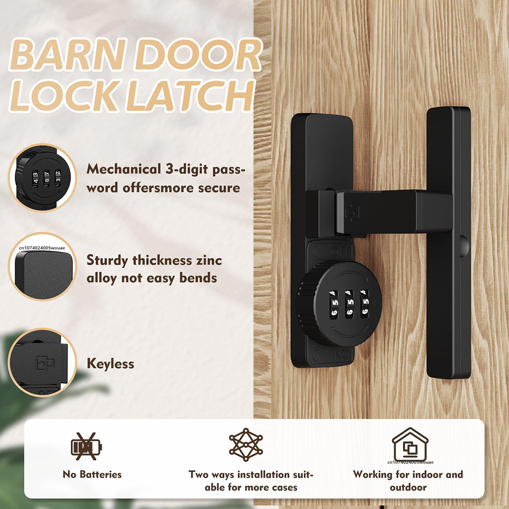 Cerradura de puerta de Granero - Home Bathroom Door reseña y precio