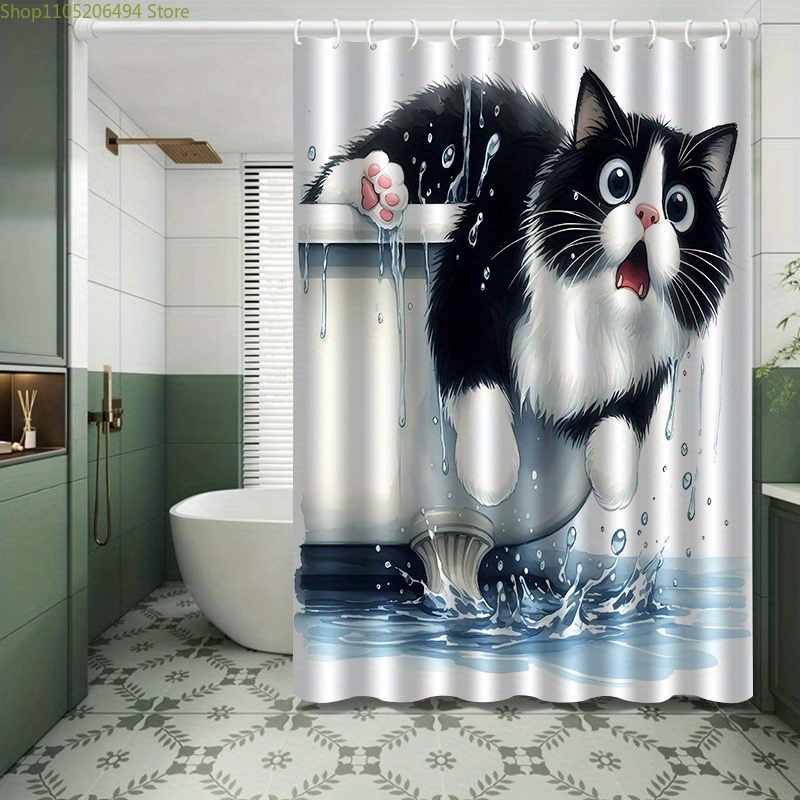 Divertida Cortina de Ducha con - Home Bathroom Ideas reseña y precio
