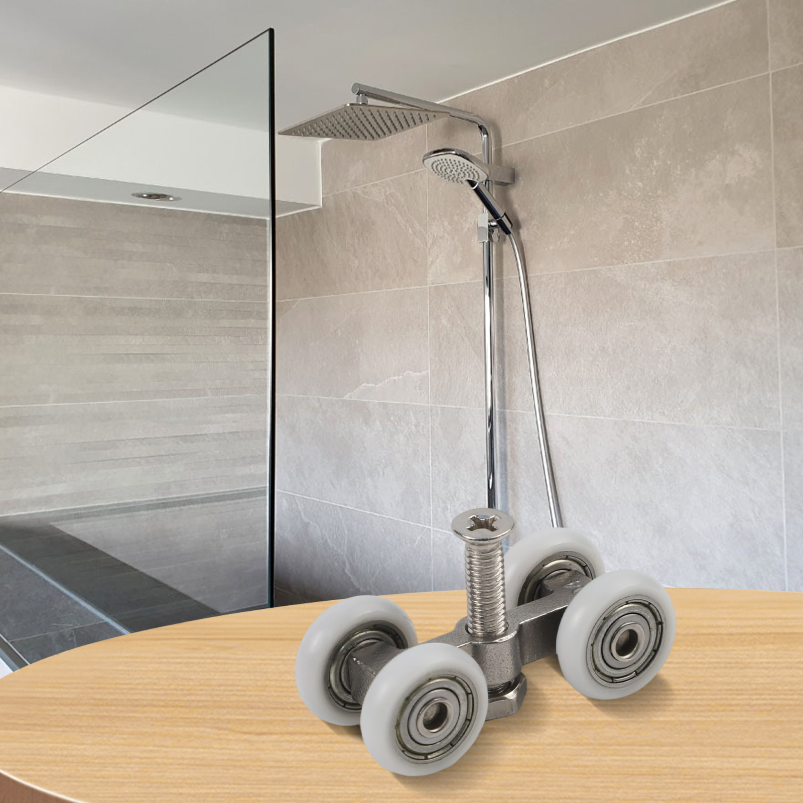 Rodillos para Puertas Corrediz - Home Hardware Bathroom Cabinets reseña y precio