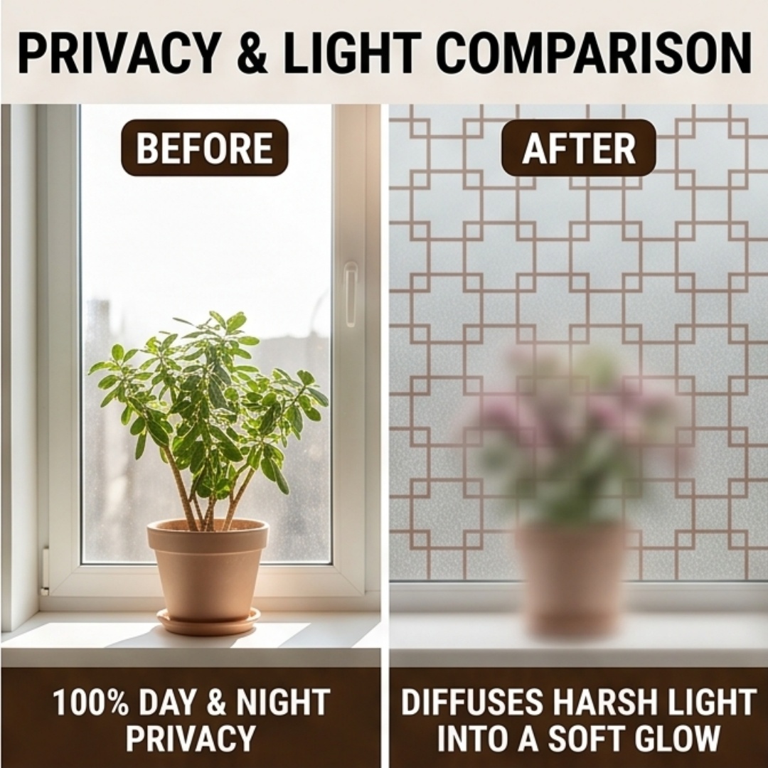 Película para ventana esmerila - Home Bathroom Window reseña y precio