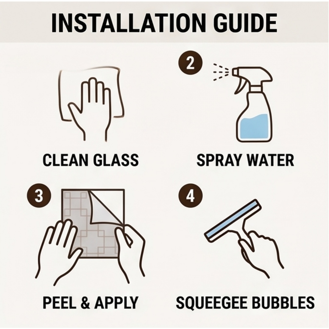 Película para ventana esmerila - Home Bathroom Window reseña y precio
