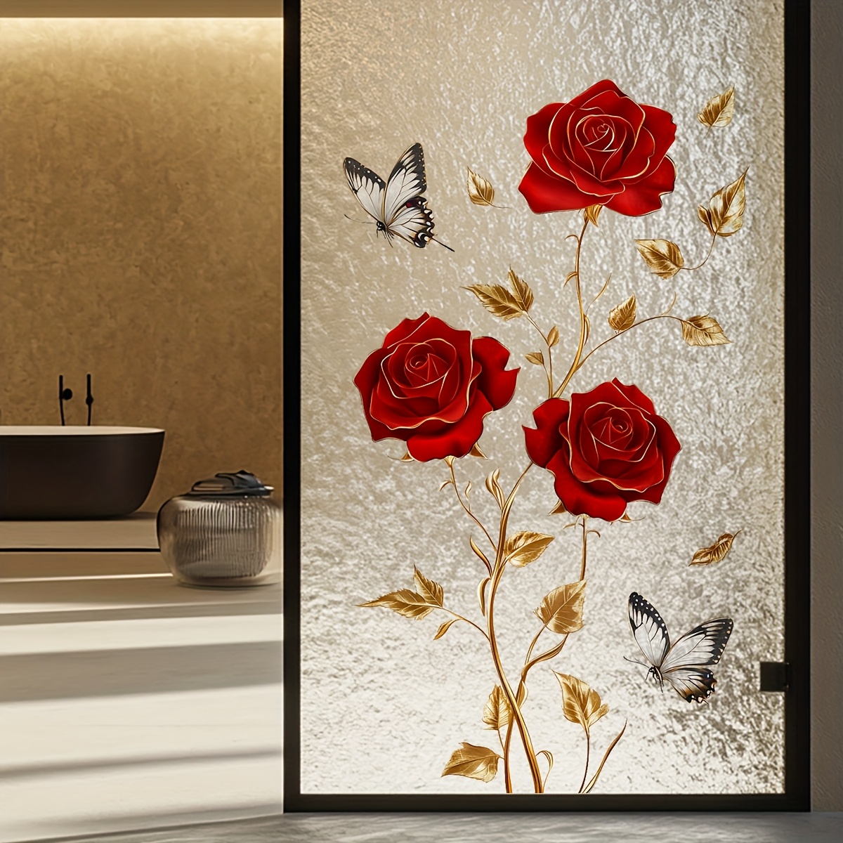 1 adhesivo decorativo para ven - Home Bathroom Window reseña y precio