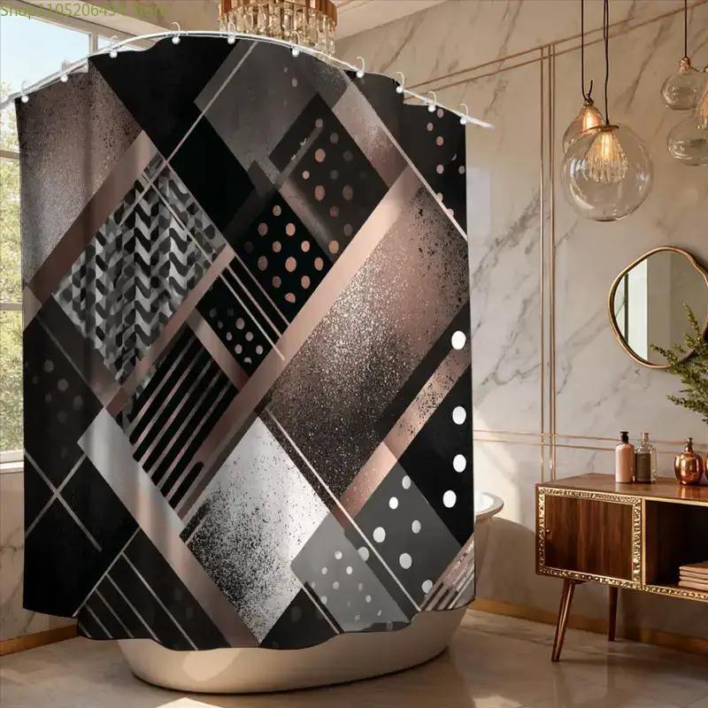Cortina de Ducha Moderna con D - Home Bathroom Ideas reseña y precio