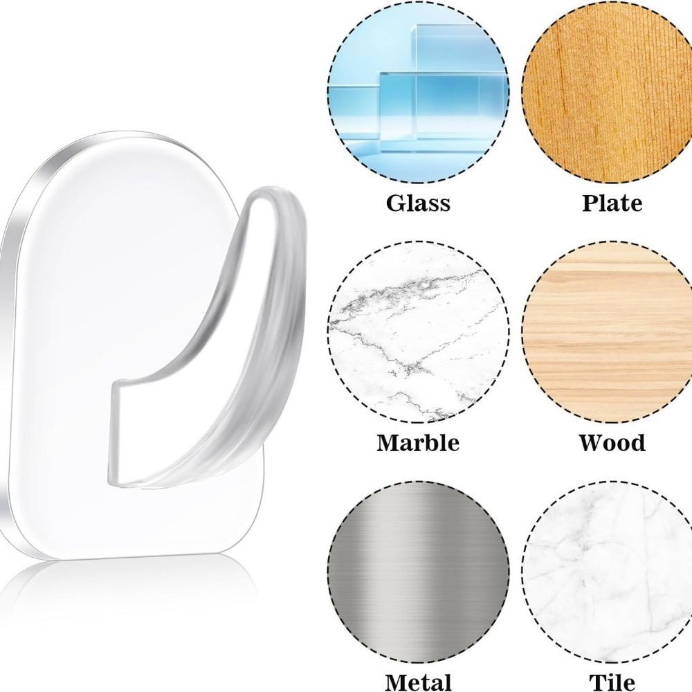 Mini ganchos adhesivos simples - Home Bathroom Door reseña y precio
