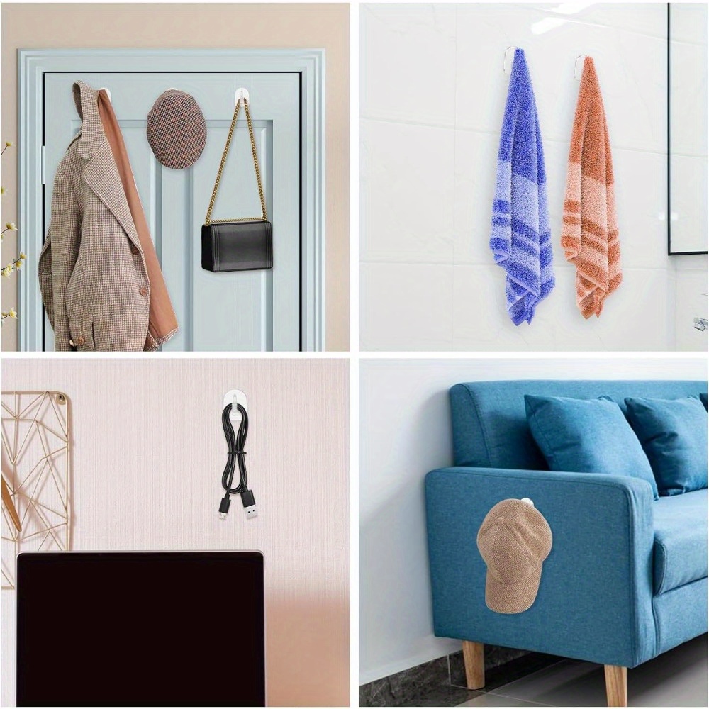 Mini ganchos adhesivos simples - Home Bathroom Door reseña y precio