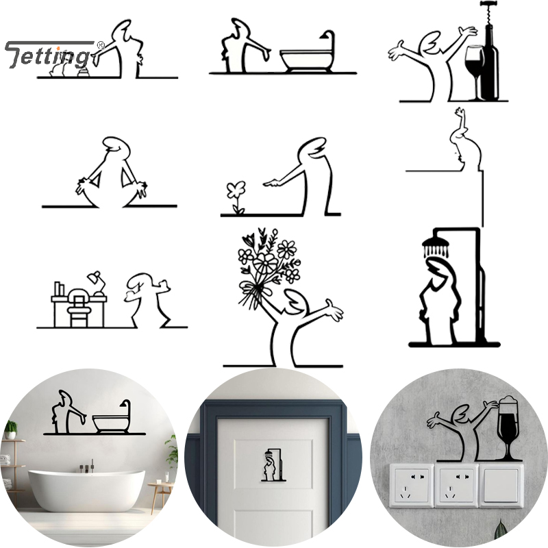 Figura de ducha negra, decorac - Jet Home Bathroom reseña y precio