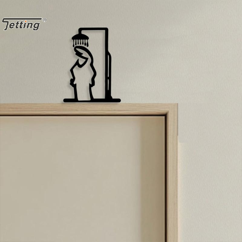 Figura de ducha negra, decorac - Jet Home Bathroom reseña y precio