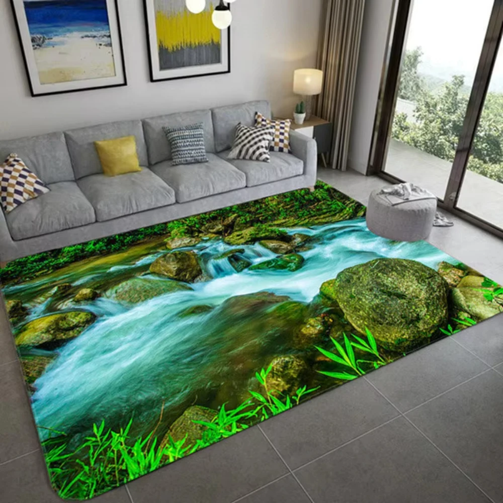 Alfombra con paisaje 3D inspir - Home Bathroom Ideas reseña y precio