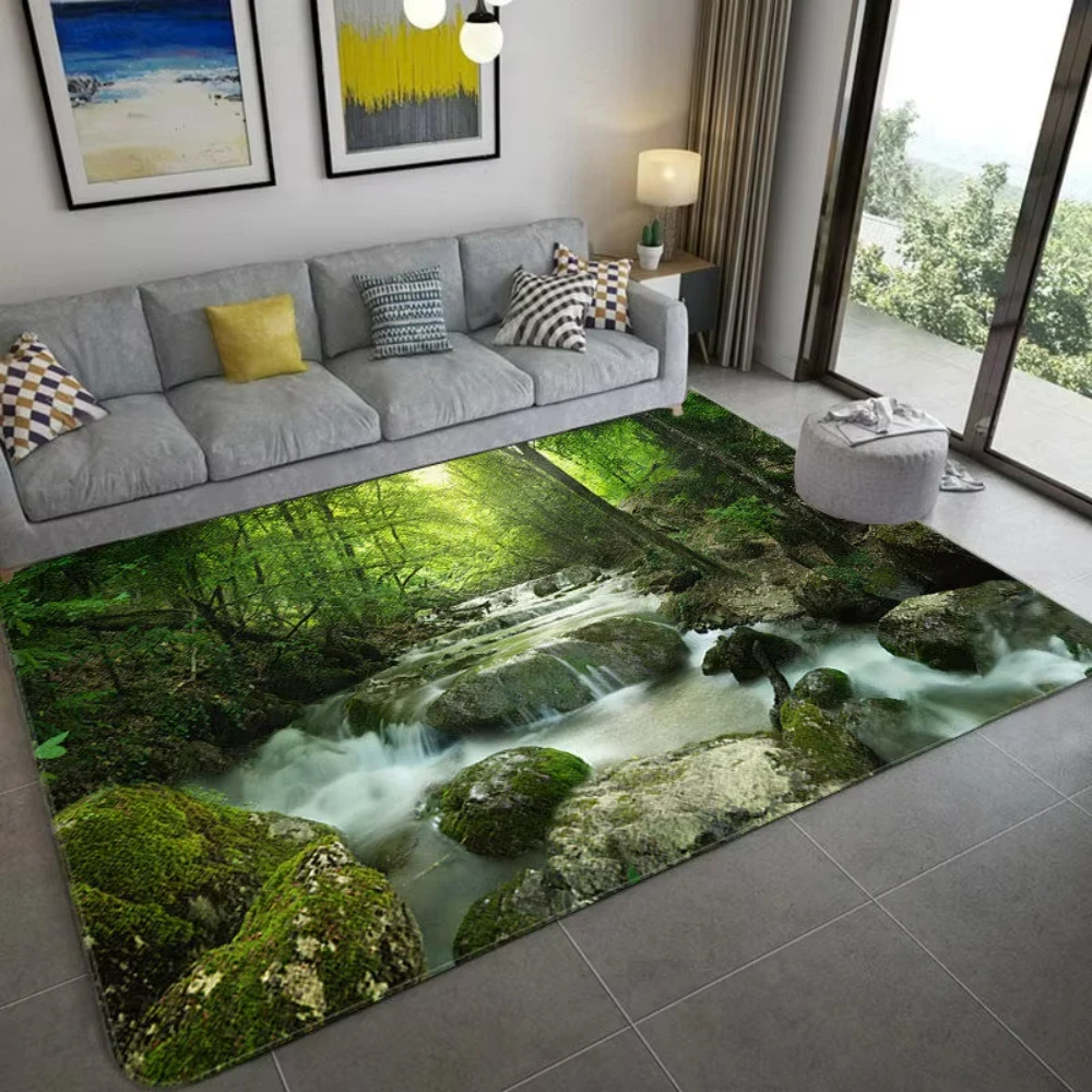 Alfombra con paisaje 3D inspir - Home Bathroom Ideas reseña y precio