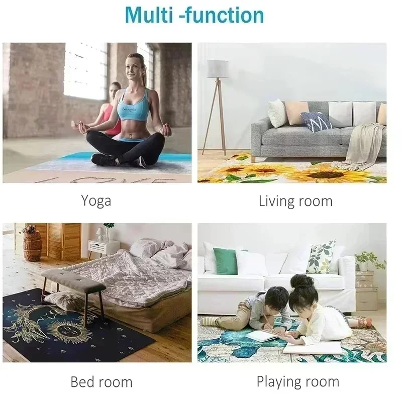 Alfombra redonda con patrón de - Home Bathroom Ideas reseña y precio