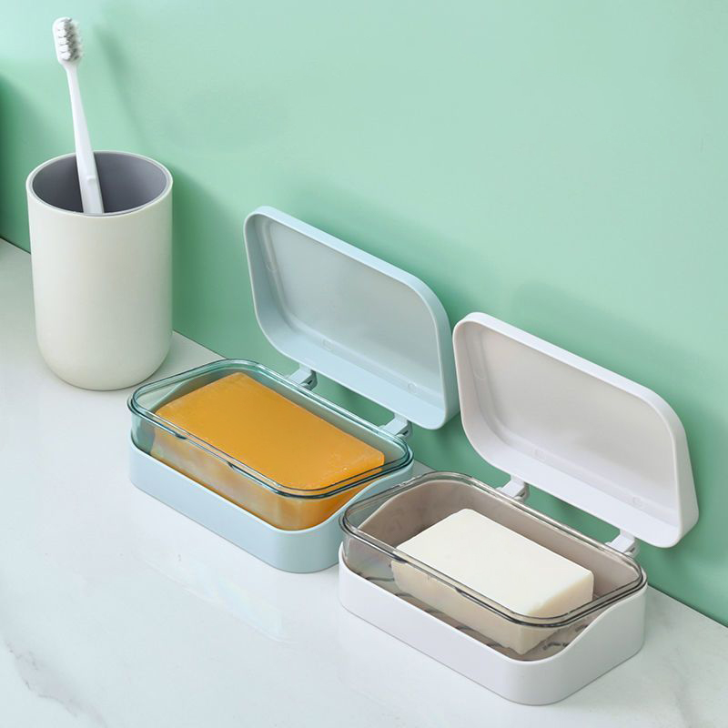 Jabonera de baño con tapa, caj - Jet Home Bathroom reseña y precio