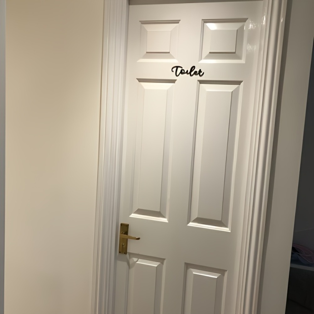 CIFBUY Letrero de plástico mod - Home Bathroom Door reseña y precio