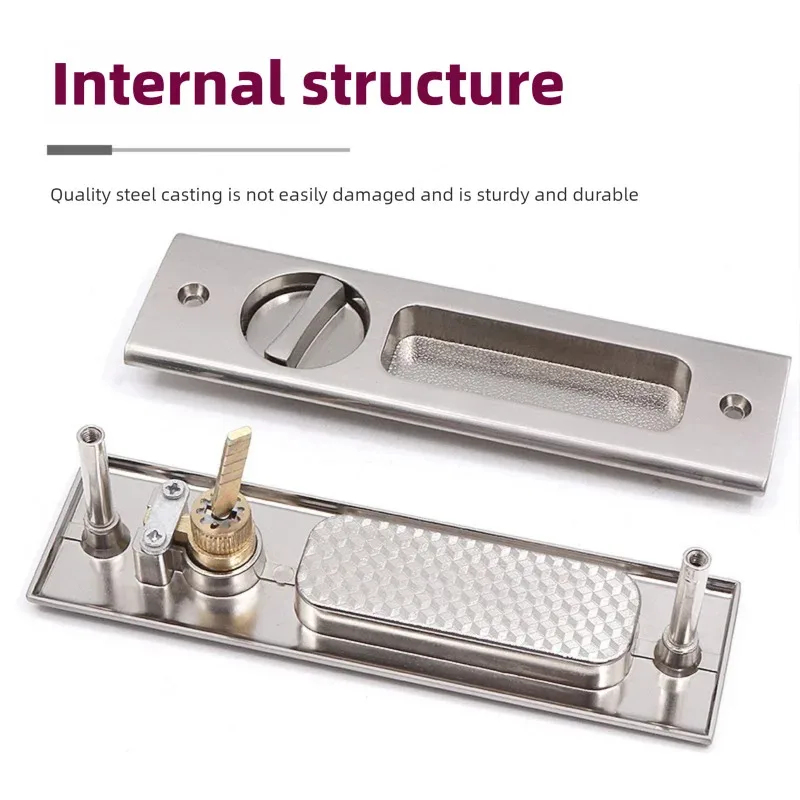 Cerradura de puerta corredera, - Home Bathroom Door reseña y precio